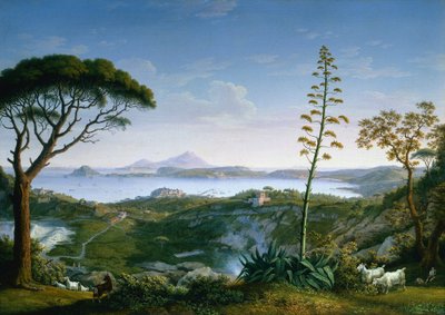 Widok na Zatokę Pozzuoli z Solfatara, 1803. autorstwa Philipp Hackert