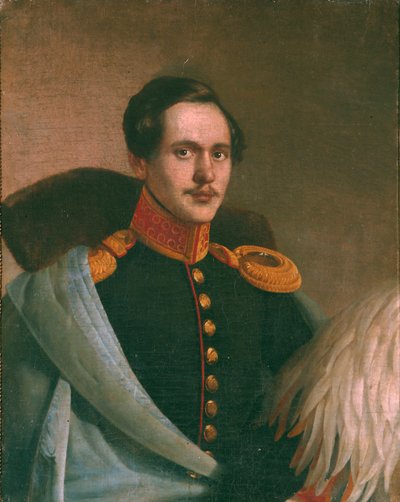 Portret poety Michaiła Lermontowa 1814-1841, 1834 autorstwa Philipp Osipovich Budkin