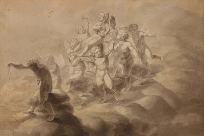 Triumf miłości. 1800 autorstwa Philipp Otto Runge