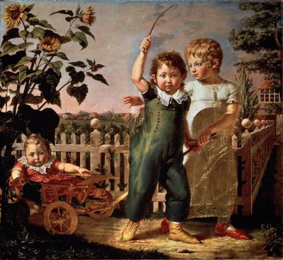 Portret dzieci Hulsenbeck Obraz autorstwa Philippa Otto Runge (1777-1810) 1805 nd. 130,5x140,5 cm Hamburg, Kunsthalle autorstwa Philipp Otto Runge