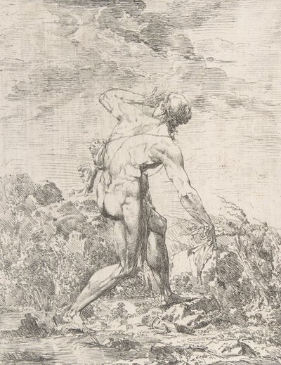 Milo z Krotonu, n.d., n.d. autorstwa Philippe Auguste Hennequin
