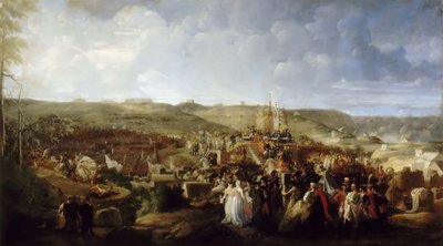 Napoleon rozdaje krzyże Legii Honorowej w obozie w Boulogne 16 sierpnia 1804 r. autorstwa Philippe Auguste Hennequin