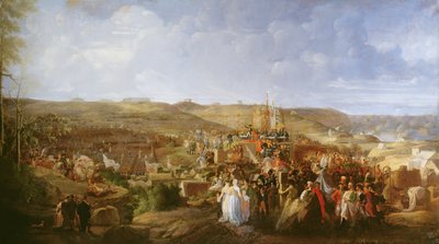 Napoleon w obozie w Boulogne rozdaje Krzyż Legii Honorowej, 16 sierpnia 1804 r. 1806 autorstwa Philippe Auguste Hennequin