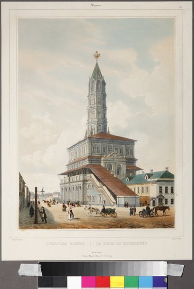 Soukoreff - Wieża Suchariew w Moskwie par Benoist, Philippe (1813-1905) autorstwa Philippe Benoist