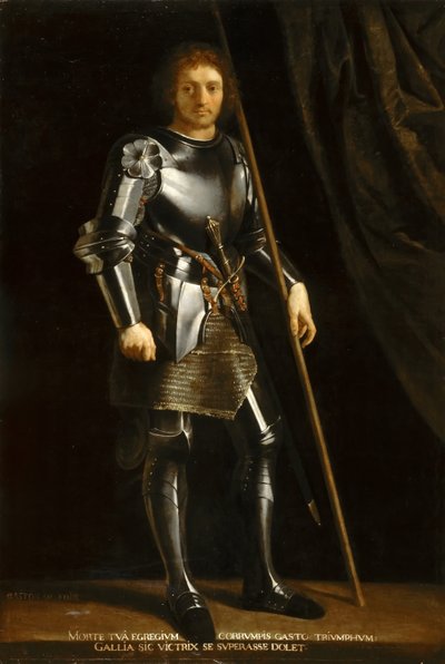 Gaston of Foix, książę Nemours, święty wojownik po Giorgione autorstwa Philippe de Champaigne