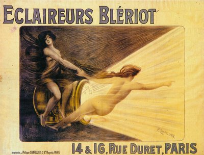 Reklama reflektorów Bleriot, c1905 autorstwa Philippe Chapellier
