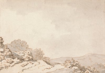 Ścieżka na wzgórzu autorstwa Philippe Jacques de Loutherbourg