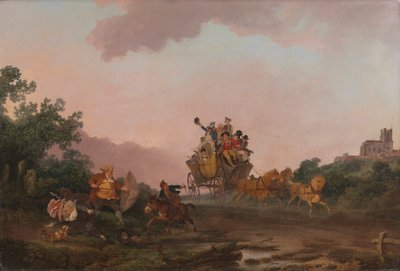 Biesiadnicy na autokarze autorstwa Philippe Jacques de Loutherbourg