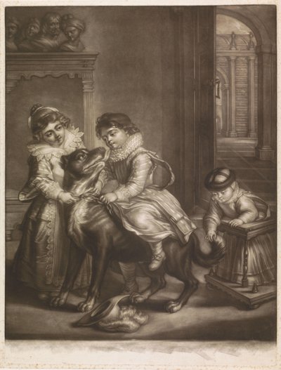 Troje dzieci Rubensa autorstwa Philippe Joseph Tassaert