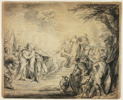 Ofiara Ifigenii autorstwa Philippe Joseph Tassaert