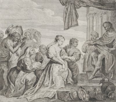 Salomon i królowa Saby, 1784. autorstwa Philippe Lambert Joseph Spruyt