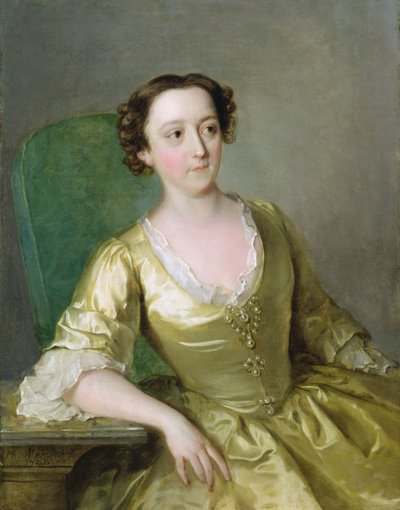 Panna Adams, ok. 1741 (olej na płótnie) autorstwa Philippe Mercier
