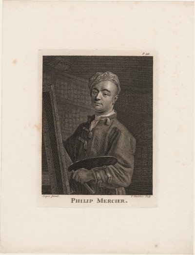 Philip Mercier, z „Anegdoty malarstwa” Horacego Walpole