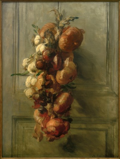 Martwa natura z cebulą autorstwa Philippe Rousseau
