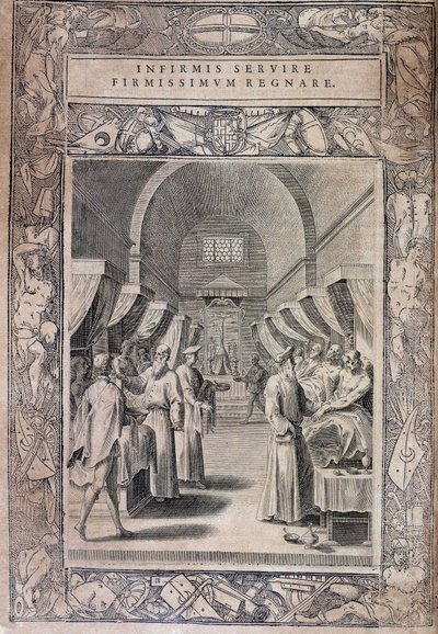 Rada Statutów Zakonu Maltańskiego „Statuta Hospitalis Hervsalem” (rycerze opiekujący się chorymi), Philippe Thomassin, koniec XVI w. autorstwa Philippe Thomassin