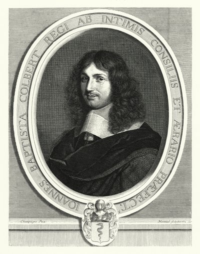 Jean-Baptiste Colbert, francuski mąż stanu (grafika) autorstwa Philippe de (after) Champaigne
