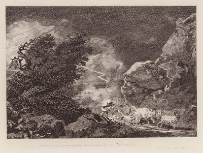 Burza (grawerunek) autorstwa Philippe de (after) Loutherbourg