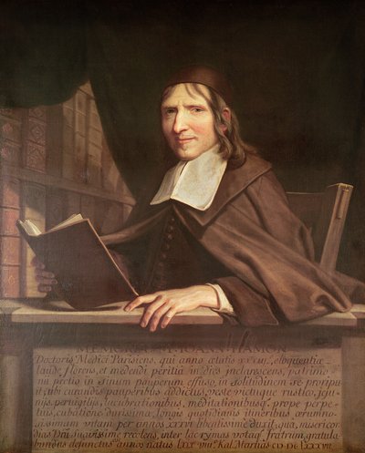 Jean Hamon, lekarz z Port-Royal (1618-1687) autorstwa Philippe de Champaigne