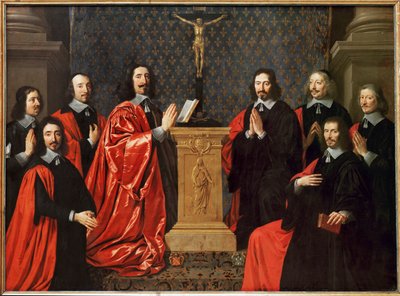 Le prevot des marchands et les echevins de Paris - Mistrz gildii kupieckiej i przysięgli Paryża ... autorstwa Philippe de Champaigne