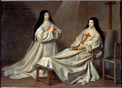 Port Royal: Portret matki Katarzyny Agnes Arnauld i siostry Katarzyny de Sainte Suzanne (olej na płótnie) autorstwa Philippe de Champaigne