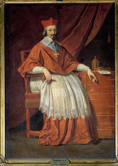 Pełnowymiarowy portret kardynała Richelieu (1585-1642) Obraz Philippe de Champaigne (1602-1674) autorstwa Philippe de Champaigne