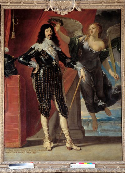 Portret u stóp Ludwika XIII (1601-1643) wieńczy Zwycięstwo. Obraz Philippe de Champaigne (1602-1674) autorstwa Philippe de Champaigne