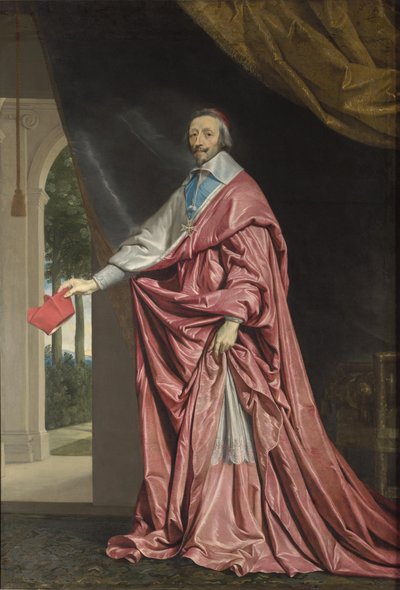 Portret Armanda Jeana du Plessis, kardynała Richelieu autorstwa Philippe de Champaigne