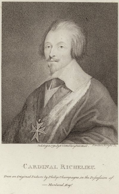Portret kardynała Richelieu autorstwa Philippe de Champaigne