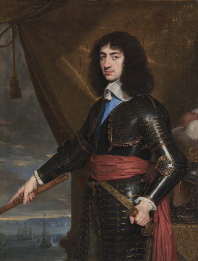 Portret króla Anglii Karola II, 1653 autorstwa Philippe de Champaigne