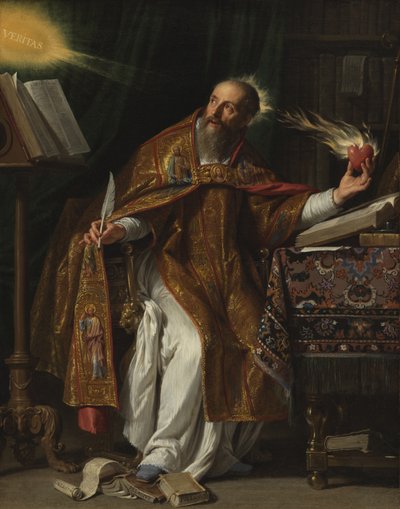 Święty Augustyn autorstwa Philippe de Champaigne