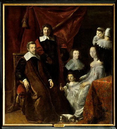 Rodzina Henri Louisa (Henri-Louis) Haberta de Montmort (Montmor) (1600-1679), po prawej Henriette-Marie de Buade de Frontenac (Henriette Marie de Buade-Frontenac) (zm. 1676). Obraz Philippe De Champaigne (1602-1674). Olej na płótnie. Obowiązkowe autorstwa Philippe de Champaigne