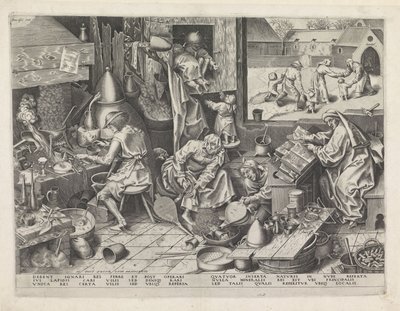 Alchemik autorstwa Philips Galle