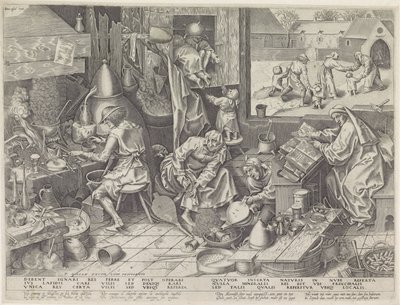 Alchemik autorstwa Philips Galle