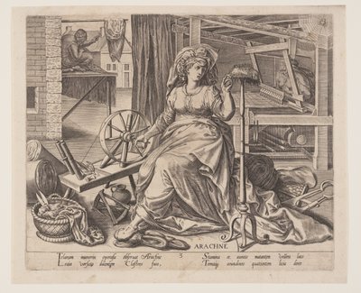 Arachne, z The Occupations autorstwa Philips Galle