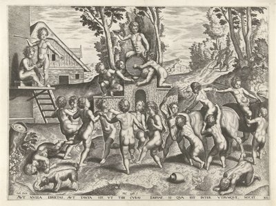 Bachanalia dzieci autorstwa Philips Galle