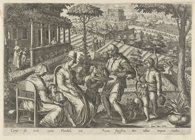Jacht op de grasmus Jachttaferelen (tytuł serii) W którym każdy rodzaj polowania, ptactwa i wędkarstwa (tytuł serii) autorstwa Philips Galle