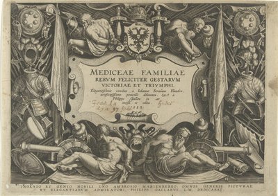Titelprent van de seria rodziny Medici Familiegeschiedenis van het geld De