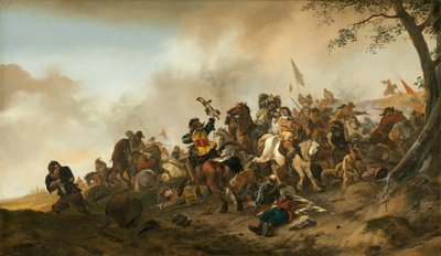 Scena bitwy, ok. 16451646. autorstwa Philips Wouwerman