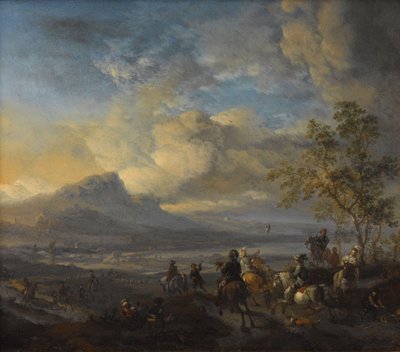 Polowanie na sokoła autorstwa Philips Wouwerman