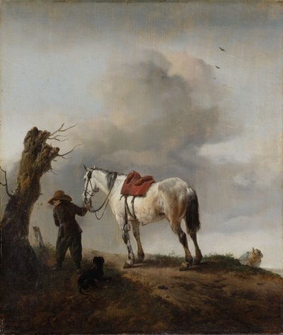Szary Koń, ok.1646 autorstwa Philips Wouwerman