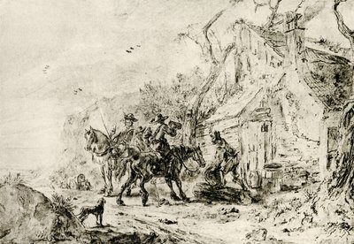 Zatrzymaj się w tawernie autorstwa Philips Wouwerman
