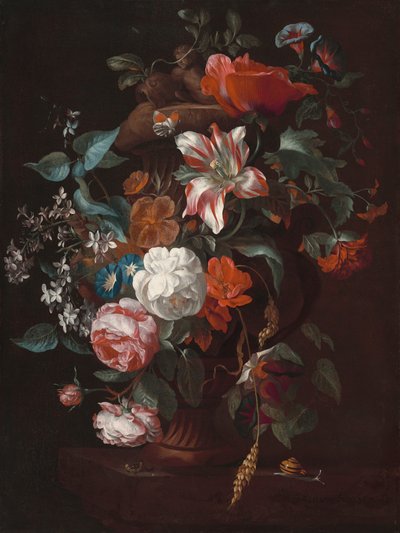 Kwiaty w wazonie, ok. 1700. autorstwa Philips van Couwenbergh