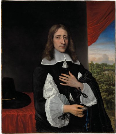 Portret profesora Franciscusa Van Schootena, 1656 autorstwa Phillips de Koninck