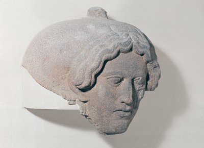 Głowa kobiety, fragment sarkofagu autorstwa Phoenician