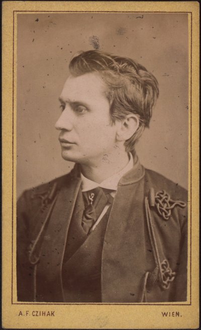 Leopold von Sacher-Masoch 1836-1895, c. 1880 autorstwa Photo studio Adolf F. Czihak.