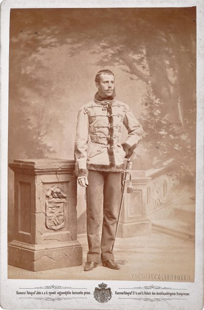 Rudolf, książę koronny Austrii 1858-1889, ok. 1880-1885. autorstwa Photo studio C. K. Dvorni Prague.