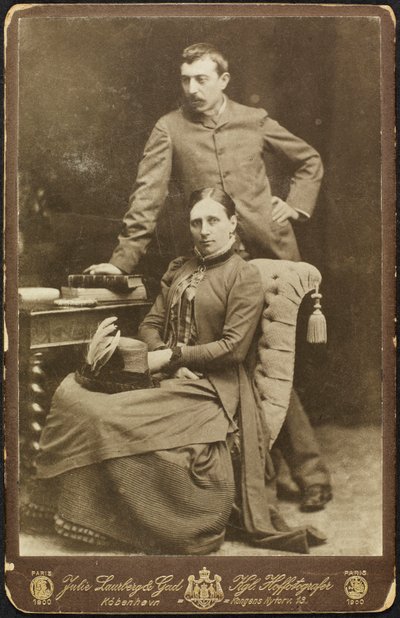 Portret Mette i Paula Gauguina, 1885. autorstwa Photo studio Julie Laurberg and Franziska