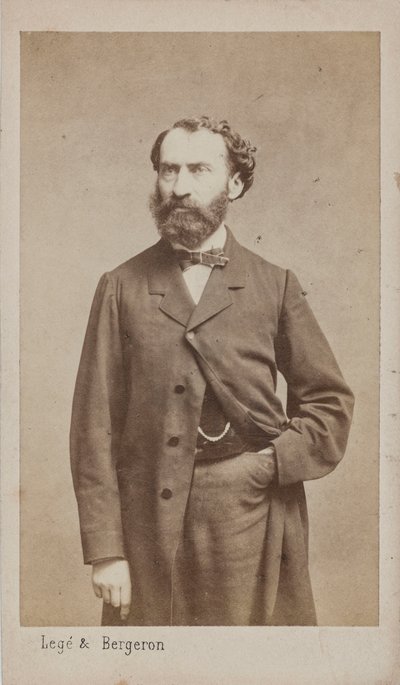 Portret kompozytora Prospera Pascala 1825-1880, ok. 1930 r. 1875. autorstwa Photo studio Legé and Bergeron.