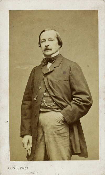Portret pianisty i kompozytora Félixa Le Couppey 1811-1887. autorstwa Photo studio Legé and Bergeron.