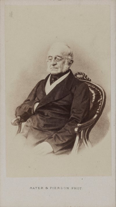 Portret hrabiego Karola Roberta Nesselrode 1780-1862, ok. 1860. autorstwa Photo studio Mayer and Pierson.